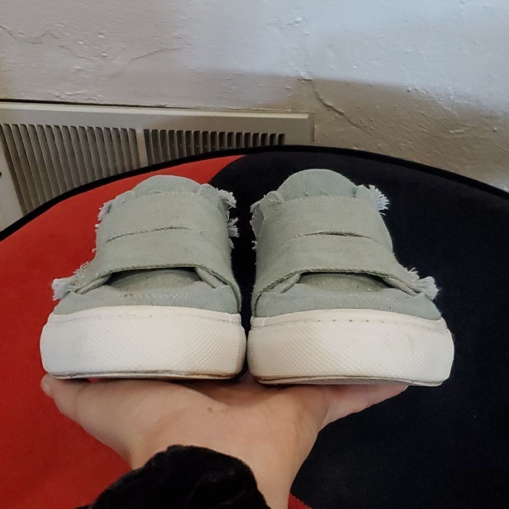Zara Slip on Canvas Denim Shoes with Stylish Fringe - Picture 7 of 14